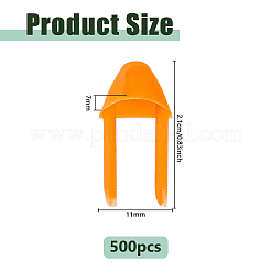 500 pièce de bouche de canard en plastique&nbsp;DIY-UN0008-53