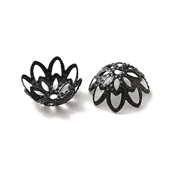 Ionenplattierung (IP) 304 Edelstahl Blume Phantasie Perlenkappen&nbsp;STAS-G085-16EB