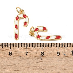 Pendentifs de Noël en laiton émaillé&nbsp;KK-L255-17G-03