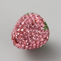 Handgefertigtes Polymer mit Strass-Tonperlen&nbsp;CLAY-TAC0017-02E