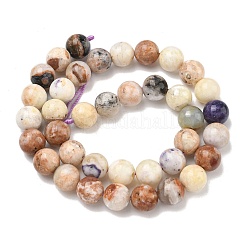 Brins de perles d'opale pourpres naturelles&nbsp;G-L642-B21-10mm