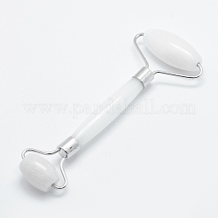 Natürliches Gesichtsmassagegerät aus weißem Jade-Messing&nbsp;MRMJ-G008-19P