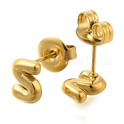 Pendientes de botón de acero inoxidable 304&nbsp;EJEW-I316-01G-S