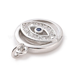 Colgante micropavé cubic zirconia de latón&nbsp;KK-C012-20P