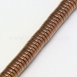 Electroplate non magnetici ematite sintetico fili di perline&nbsp;X-G-J164A-3mm-01