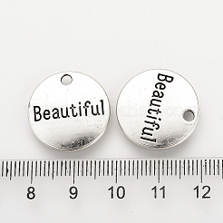Pendentifs en alliage de style tibétain&nbsp;TIBEP-Q078-16AS-RS