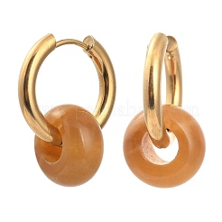Orecchini a cerchio huggie in acciaio inossidabile 304&nbsp;EJEW-JE04260-03