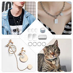 Blanko-Anhänger Schlüsselanhänger DIY-Kit&nbsp;DIY-GA0002-50