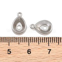 Sertissage de strass pour breloques en acier inoxydable 304&nbsp;SA-CBAC865-08D-P