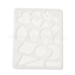 Blatt-Herz-Rechteck-DIY-Anhänger-Silikonform&nbsp;DIY-G109-01B