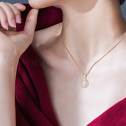 5pcs pendentifs en zircone cubique en laiton clair&nbsp;KK-SZ0001-96