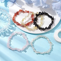 12 set di braccialetti elasticizzati con perline e pietre preziose naturali miste costellazione per donna e uomo&nbsp;BJEW-JB10264-10