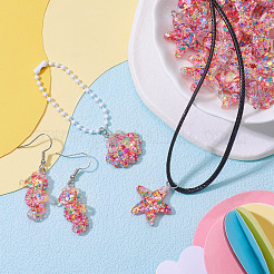 24pcs 6 styles de pendentifs en résine&nbsp;RESI-TA0003-27