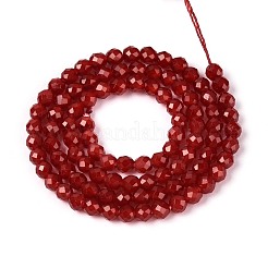 Chapelets de perles en verre imitation jade&nbsp;LS-GLAA-T028-4mm-11A