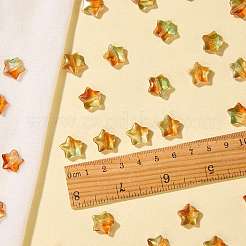 100 perles de verre artisanales de couleur dégradée&nbsp;DIY-SZ0010-51B