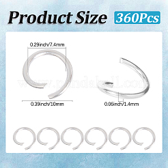 360 Stück Eisen offene Sprungringe&nbsp;IFIN-SC0001-90B