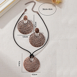 Ensembles de colliers et boucles d'oreilles pendantes en alliage&nbsp;FS-WG9A4BF-01