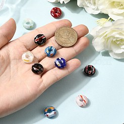 Handgefertigte Murano Millefiori-Perlen europäischen&nbsp;X-LK-R010-M