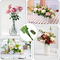 40 Stück 2 Stile Kunststoff künstliche Blumenhalterung Basis & Zweig für DIY Handwerk Blumenarrangement Zubehör&nbsp;AJEW-SP0003-85