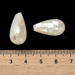 Natürlichen weißen Muschelperlen&nbsp;SSHEL-B002-10B-04
