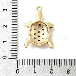 Ottone micro spianare pendenti zirconi&nbsp;KK-H089-02G