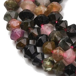 Colliers de perles de tourmaline multicolores naturelles&nbsp;G-D110-C02-01