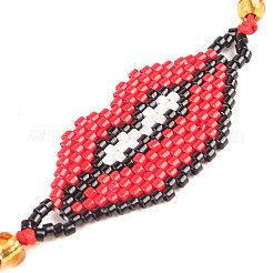 Gliederarmbänder aus Glasperlen&nbsp;IH4202-2