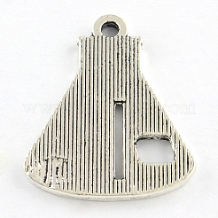 Pendenti della lega contenitore in stile tibetano&nbsp;TIBEP-Q054-13AS-RS