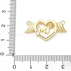 Muttertags-Anhänger aus Messing mit Mikropavé-Fassung und Zirkonia&nbsp;CU-CBAC7ED-01B-G