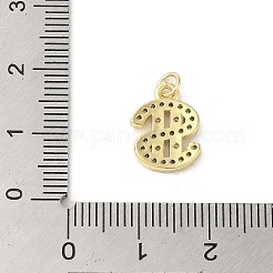 Micro Pave Bijoux de zircone cubique en laiton de placage en râtelier&nbsp;KK-C052-32G
