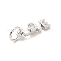 Estante de latón chapado charms zirconia cúbico&nbsp;KK-K270-25P