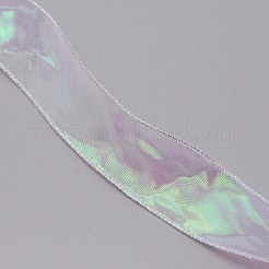 Ruban d'organza à paillettes arc-en-ciel&nbsp;OCOR-TAC0012-08A