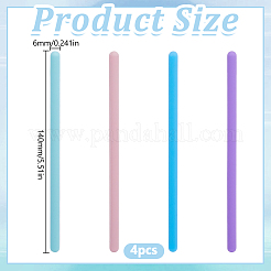 4 bacchetta di agitazione in silicone 4 colori&nbsp;EPOX-DR0001-01A