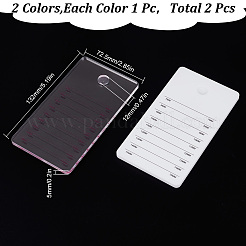2 Stück 2 Farben Acryl-Anzeigetafel für falsche Wimpern&nbsp;AJEW-GO0001-31