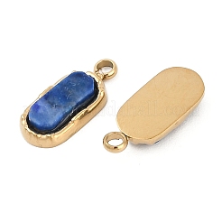 Natürliche Lapislazuli-Rechteck-Anhänger&nbsp;STAS-I325-141A-G