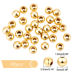 30 pz. 925 perline a cricchetto in argento sterling galvanizzate&nbsp;STER-PH0001-12