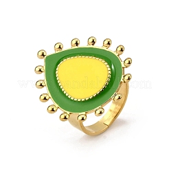 304 Edelstahl Emaille Fingerringe für Damen&nbsp;LS-RJEW-Z096-01G-01