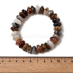 Pulseras elásticas de cuentas de ágata natural para mujeres y hombres.&nbsp;G-P614-07