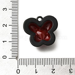 Pendentifs en alliage à double écran rouge et noir&nbsp;FIND-Z067-01B-04
