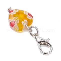 Décorations suspendues en verre millefiori faites à la main&nbsp;HJEW-JM04313