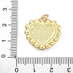 Messing-Anhänger mit natürlichem Muschel-Pavé&nbsp;KK-U066-13G
