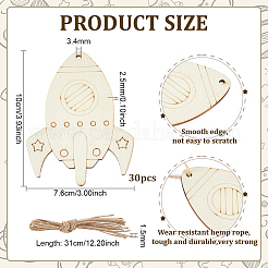 30 Set unfertiger&nbsp;WOOD-PH0004-01