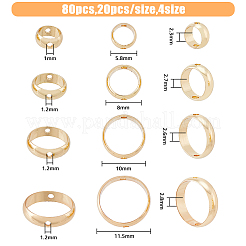 80 cornice per perline in ottone con 4 stili&nbsp;KK-HY0001-65