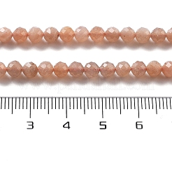 Natürliche sunstone Perlen Stränge&nbsp;G-H080-B01-01