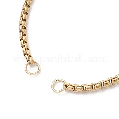3 Stück 3 Stile 304 Edelstahl Kabelkette & Venezianische Kette & Rolo Kette Schieber Armbandherstellung&nbsp;AJEW-JB01463