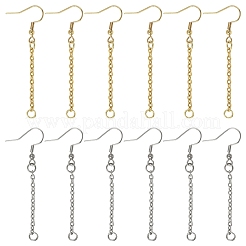 Gancio per orecchini in acciaio inossidabile 304&nbsp;EJEW-YW00016-01