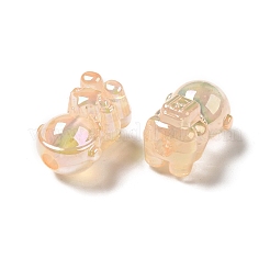 Cuentas de acrílico iridiscente arcoíris chapadas en uv&nbsp;PACR-M002-06A