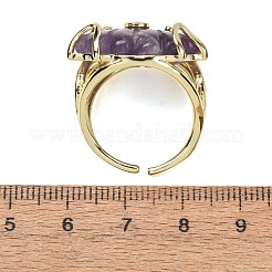 Natürliche Amethyst Manschettenringe&nbsp;GG-CBA5FCC-04G-09