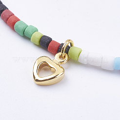 Bracelets avec breloque en laiton&nbsp;BJEW-I247-23-A