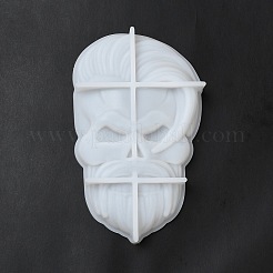 Silikonformen für die Statuette eines wütenden Totenkopfes&nbsp;DIY-L071-08B